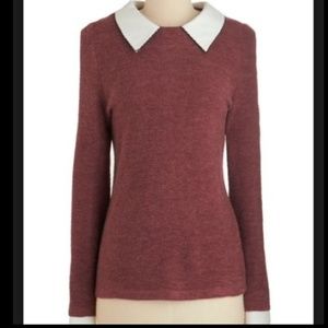 NWOT Modcloth Collared Sweater